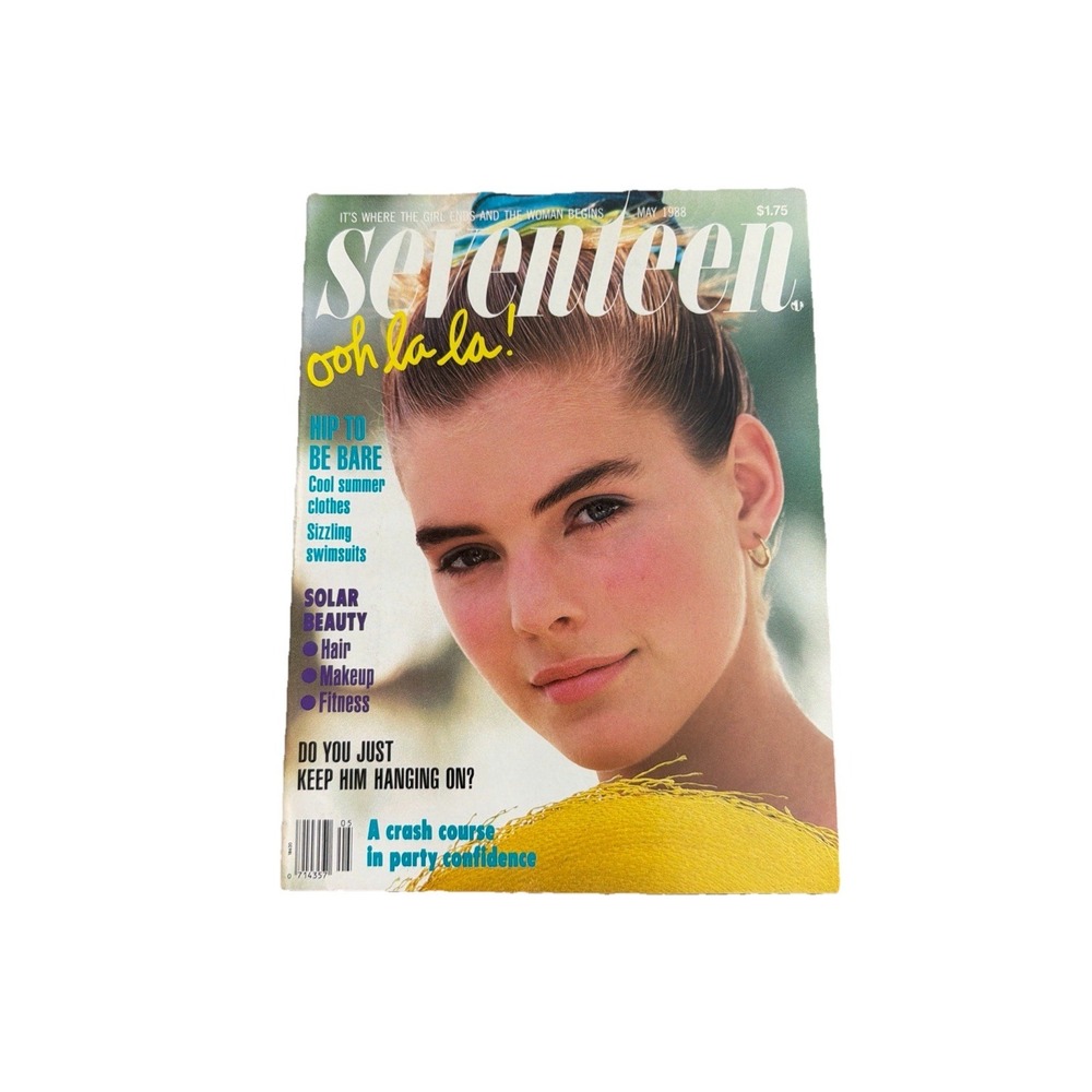 Vintage Seventeen Magazine May 1988 Sun Swim Beach Fashion Teen Ladies Hair